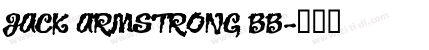 JACK ARMSTRONG BB字体转换